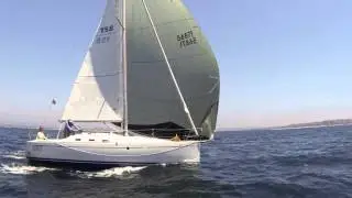 Trogear A-Sprit Carbon Fiber Bowsprit with a Spinnaker