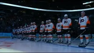 During the Hockey Hall of Fame game in Toronto. Flyers vs Leafs 11 november 2016