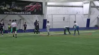 5 Silky Hogan-Eagles can't convert.Ravens' Emmit and Cara on tight coverage. Cara knocks it away