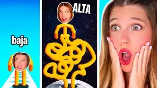 LA PERSONA MÁS ALTA DEL MUNDO en SIMULADOR DIFÍCIL 😱 NOOB vs PRO vs HACKER en Tall Man Run!!