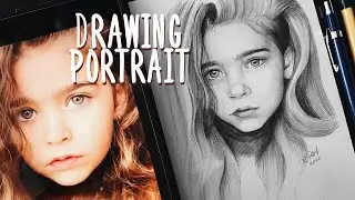Рисунок карандашом / портрет ребенка / drawing portrait child