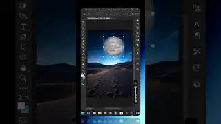 Real 3D Moon in Photoshop #3d #photoshoptricks #photoshoptutorial #photoshop #shorts #viral #reels