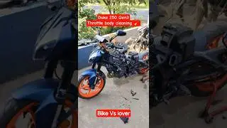 Ktm Duke 250 gen3 bs6 Throttle body cleaning 🧹👍 #viral #shorts #ktm #bikevslover