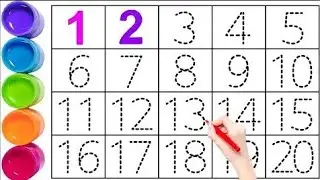 Numbers 1-20 for Kids | Fun Learning with Colors and Songs #counting #numbers #kids #baby 