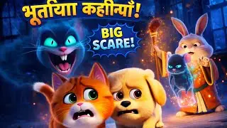 👻Ghost Mouse Adventure: Magical Rabbit Saves Friends | Kids Cartoon Story