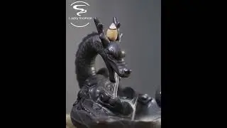 Dragon Waterfall Backflow Cone& Sticks Incense Burner