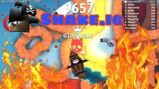 Snake.io Game Play . Unlocking 3 skins .