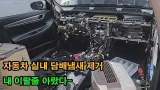 자동차실내 담배냄새제거 어디까지?
