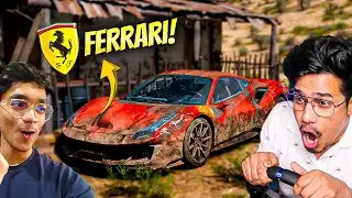 I Found Old Ferrari In The Dessert 😱 * Rebuilding To New Car *