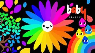Baby Sensory - Rainbow Clouds 🌈☁️ - Fun Video with Colorful Animation & Music 🎶