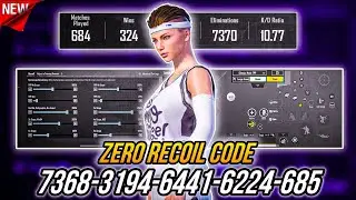 NEW UPDATE 3.4 ⚡️ BEST SENSITIVITY CODE + CONTROL SETTINGS PUBG MOBILE/BGMI
