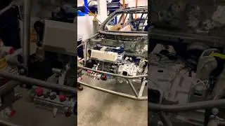 Mitsubishi EvoX custom drag car build. X-Shift sequential transmission, Built outlaw drag 2.0 motor.