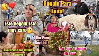 COMPRANDO los ÚLTIMOS REGALOS 🎁+ MELO MERECÍA+ me PUSE A LIMPIAR mi 🏠 POR FUERA+A SOLO un DIA 🎄😬💫