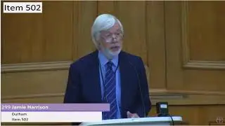 Dr Jamie Harrison Synod talking about Sam Margrave