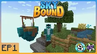 Sky Bound Let's Play -Ep1- A Brand New Skyblock Adventure! - Minecraft Bedrock Marketplace Map