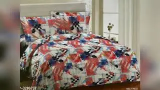 Bombay Dyeing Cotton Double Bedsheet With 2 Pillow Cover