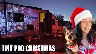 Decorating Our Tiny RV for Christmas… It Took 3 Days 🎄