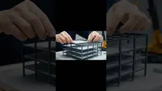 Building a Mini Skyscraper, Tiny Construction Model #MiniSkyscraper #abuengineers #shorts #engineer