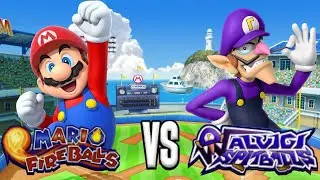 Mario Super Sluggers - Team Mario Vs. Team Waluigi