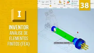 Análise Estática da Montagem do Avanço Manual | Inventor Análise de Elementos Finitos (FEA)