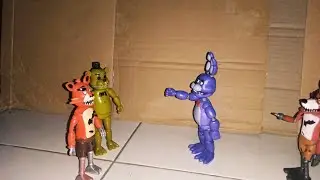 fnaf Lol story last eps : battle  funko foxy and bonnie vs bootleg foxy and golden freddy stopmotion