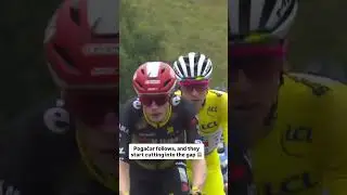 Arensman stayed ice cold under pressure 🥶🏆 #Shorts #Cycling #tourdefrance