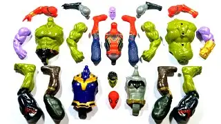 Spider-Man Thanos Batman Hulk smash assemble toys video 