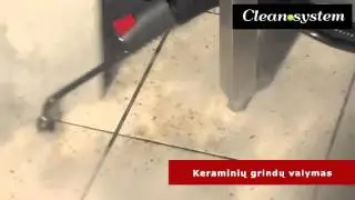 Keraminių plytelių siūlių valymas garais