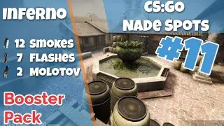 CS:GO Граната: эпизод №11 &mdash; набор усилителей &laquo;Инферно&raquo;, 13 дымовых шашек, 7 флешек и 2 коктейля Молотова &mdash; быстрая версия