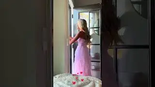 My boyfriend's reaction is priceless #music #gift #girlfriend #boyfriend #dress #fyp