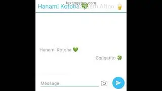 Hanami Kotoha and Sprigatito 💚