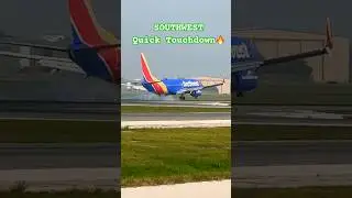 Southwest Airlines TOUCHDOWN SRQ Airport #shortvideo #aviation #shorts