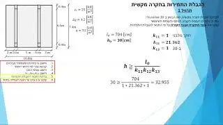תכן מבני בטון- הרצאה 4- הגבלת התמירות בתקרה מקשית וקורה מלבנית