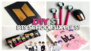 ►DIY $1 BTS KPOP SCHOOL SUPPLIES!