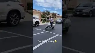 Electric Vespa Scooter Durability Test&hellip; #vespa #scooter #ev #piaggio #jump