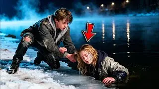 Сбежавший из дома мальчик вытащил дочь байкера из ледяной воды — на следующий день байкеры измени...
