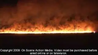 Large Grass Fire in Placer & Sacramento County 7 21 2009 Elverta Rd to Baseline Rd
