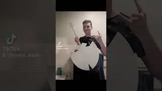 How I made the guitar for my Adam cosplay #fyp #cosplay #hazbinhotel #hazbinhotelcosplay #cosplayer