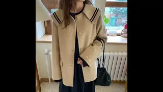 High-end wool coat, style D009 in three colors