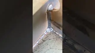 AMAZING FCAW PROCESS CORNER LOCKWELD #stickwelding #arcwelding #welder #satisfying #short