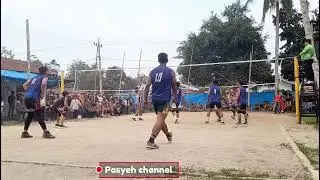 tidak ingin kecolongan seperti set ke 2, setter  Sugit tunjukkan kelasnya. skor 2-1 