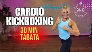 30-Min Cardio Kickboxing Tabata Workout | Punch, Kick & Sweat (No Equipment)