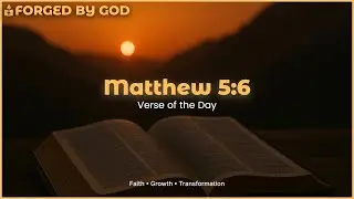 {Matthew 5:6} (SOAP Devotion) - Forged by God - Daily Verse