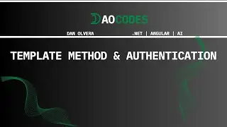 DAO Codes: Template Method Pattern & Authentication Setup | Livestream VOD
