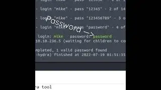 Using HYDRA to crack a password #cybersecurity #hacking #tryhackme