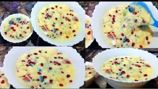 Try This New Refreshing Custard  Dessert | Sago Fruit Dessert Recipe | Ramzan Special  Dessert