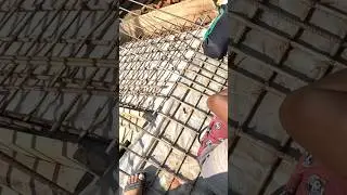 Staircase reinforcement | Providing of top extra bar #reels #viral #civilengineering #staircase