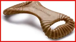 Benebone Dental Durable Dog Chew Toy for Aggressive Chewers, Real Bacon, Made in USA, Medium