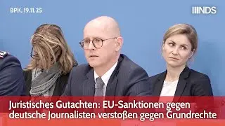 Juristisches Gutachten: EU-Sanktionen gegen deutsche Journalisten versto&szlig;en gegen Grundrechte | BPK