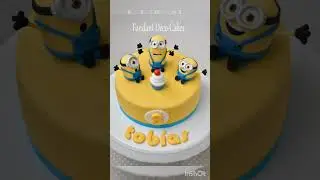 Minions theme birthday cake designs#minion #cake #cakedesign #firstbirthdaycake #disney #cocomelon